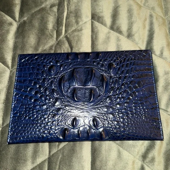 BRAHMIN Envelope Clutch - Navy/Black - Picture 2 of 7